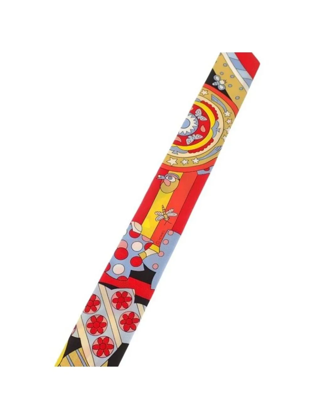 Hermes Twilly les Murmures de la Foret 08 Scarf Silk Red